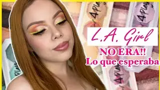L.A. Girl 4 Play Eye Shadow | no son lo que esperaba 🥴 | probando paletas | Coraline Cardoza