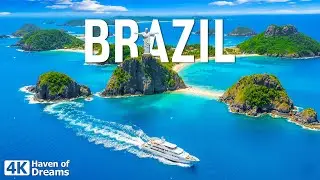 Brazil 4K UHD &ndash; Golden Beaches, Rainforest Rivers & Tropical Serenity with Relaxing Music