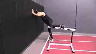 HURDLE DRILLS: Wall Drills Trail Leg Drag Left