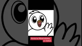 Phoenix emote timelapse #emote #procreate #emotedesign #twitch