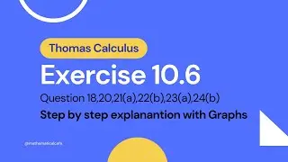 Graphing Limacons & Cardioids in Polar | Thomas Calculus Ex 10.6 Q18,20,21a,22b,23a,24b