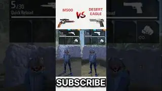 M500 VS DESERT EAGLE FREE FIRE GUN ABILITY TEST | WHO IS BEST #freefireshorts #shorts #freefire