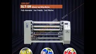 Waterproof Adhesive BOPP Packaging Tape Log Roll Rewinder Slitter Slitting Cutting Machine