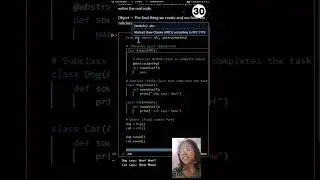 Day 30️⃣ &ndash; Abstraction Example & Components 🎭#100DaysOfCode #Python #OOP