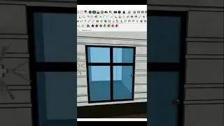 How to create window in SketchUp #sketchup #tutorial