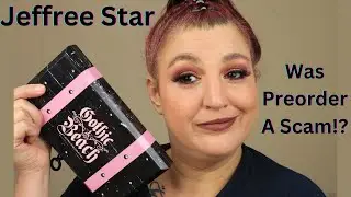 Jeffree Star Gothic Beach Palette! Look And Swatches! #jeffreestarcosmetics #gothicbeach #swatches
