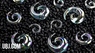 Clear Rogue Glass Spirals | UrbanBodyJewelry.com