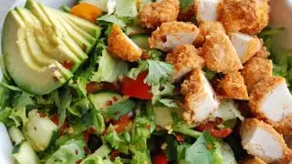 buffalo chicken chopped salad| healthy and delicious 😋