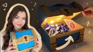 How to make a cute gift for bf | DIY Clash royal chest 