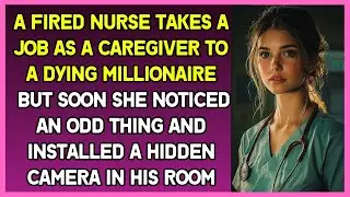A nurse takes a job as a caregiver to a dying rich man & soon she noticed an odd thing in his room