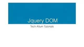 Jquery DOM, Jquery text, html, value and attributes