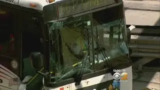 Two Buses Collide At Lincoln Tunnel