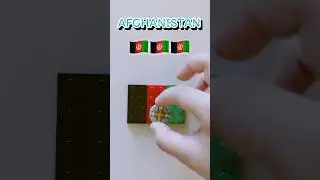 Mini Afghanistan Lego Flag 🇦🇫🇦🇫#lego #afghanistan #worldflags #flag #ต่อเลโก้ #asia #shorts