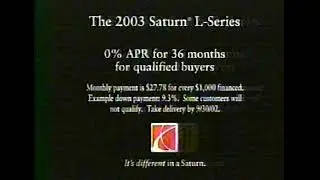 2003 Saturn L Series Ad