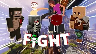 FitMC and AlphaComputer fight Offtopia and Krobar at SummerMelon on 2b2t