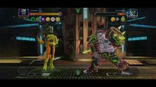 Leader and Hulk having a (green) doorstep conversation during 1 minute - Marvel Contest Of Champions