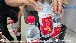 Three Side Sticker Labelling Machine | Square & Flat Bottle Label Applicator