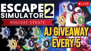 AJ SPIKE COLLAR GIVEAWAY EVERY 5 | Escape Simulator 2 w/ @SLEWTORIUS