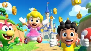 Mario Baby Peach Tropez&oacute; con un Bloque | Canciones Infantiles y Rimas para Ni&ntilde;os