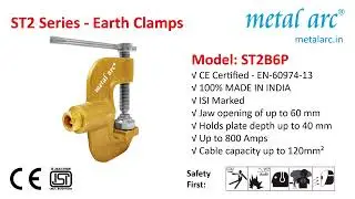 ST2B6P - Welding C Type Earth Clamp &ndash; ST2 Series &ndash; 800 Amps