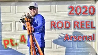 ROD & REEL ARSENAL - Part 4: Bottom Contact Casting Rods Setup 2020 Dobyns Bass Fishing Rods Review