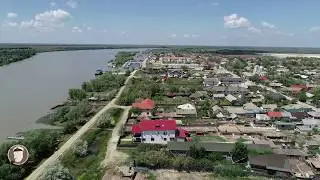 Sfantu Gheorghe Delta Dunarii vedere aeriana 2019 - Saint George Danube Delta. End of Danube Delta