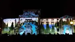 Christmas Light show Karlstad Sweden 2016/2017 Jul Ljusshow i karlstad Operahuset
