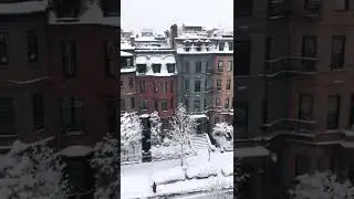 Back Bay Boston Snow 2022