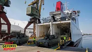 Hundreds of US Military Vehicles and Tanks Arrive in Poland Amid Rising Tensions in Ukraine