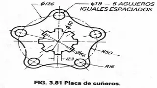 🔵 DIBUJO DE PLACA DE CUÑEROS EN AUTOCAD
