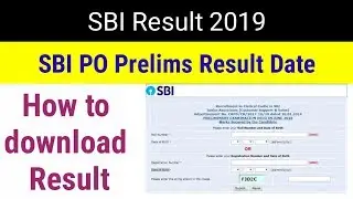 SBI PO Prelims Result date 2019, how to check result