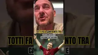 TOTTI risponde a CASSANO 😂 #calcio #cassano #totti #roma