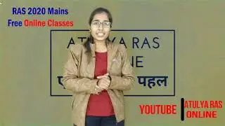 RAS Mains 2020||Online Batch || Nikita Modi