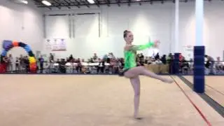 Rhythmic Art - Rhythmic Gymnastics. Vivien Hafner, Level 7, Floor, Florida State, Miami Dania,  2014