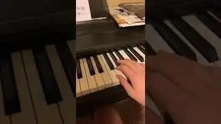 Bohemian Rhapsody fast guitar solo part on piano #shorts