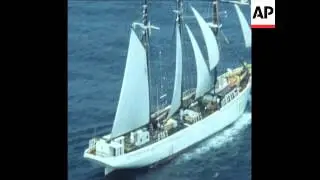SYND 27 6 76 TALL SHIPS ARRIVE IN NEWPORT RHODE ISLAND