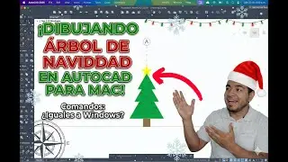 Aprende Comandos de AutoCAD dibujando un Árbol de Navidad 🎅 (Tutorial Mac vs Windows)