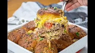 Pull Apart Cheeseburger Sliders | Easy Party Recipe | Great Range Bison