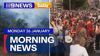 Intense Victoria heatwave and bushfires; Protests on Australia Day | 9 News Australia