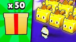 INSANE CHRISTMAS EGG OPENING + GIANT GOLDEN FESTIVE CAT! - Pet simulator X
