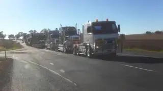 oversize load  ,3 pull 2 push, gore highway