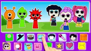 Inside Out Of Sprunki and K-Pop Demon Hunters Cardboard Game🔥 DIY Adventure Quest