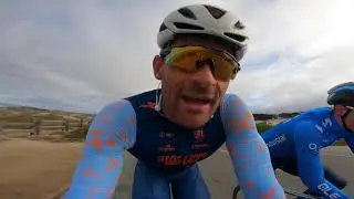 E&rsquo;s Vlog! Sprinting a Movistar climber!