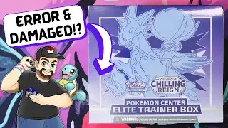 Exclusive Chilling Reign Error Pokemon Center Elite Trainer Box Opening!