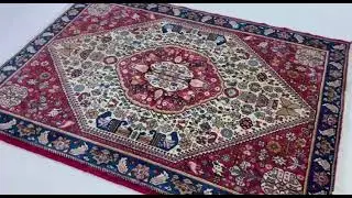 Handmade Ghashghai Rug 147x110 cm | Nomadic Wool Carpet | Traditional Tribal Design by RUGEAST