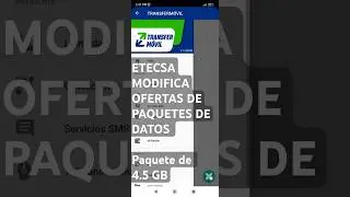 🇨🇺 &bull; $ 240 CUP  👉 Comprar Paquete de Internet 4.5 GB &bull;  #cuba #etecsa #transfermovil #shorts