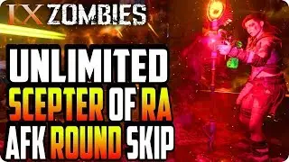 BO4 Zombie Glitches: Unlimited Scepter Of Ra AFK Round Skip Glitch - IX Zombie Glitches