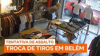 Tentativa de assalto termina em troca de tiros em Belém (PA)