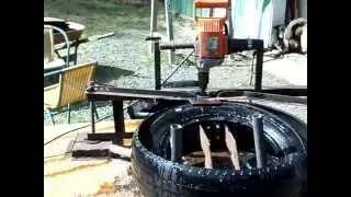 DIY Tire Cutting Machine