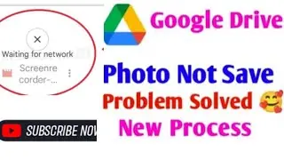 Drive Fix Waiting For Network ProblemSolve || Google drive me photo save nahi ho rahahai |